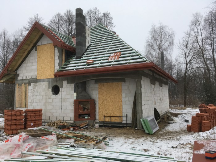 Dach w ołatowany. 2 dzień prac