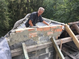 attyka komin więźba dachowa